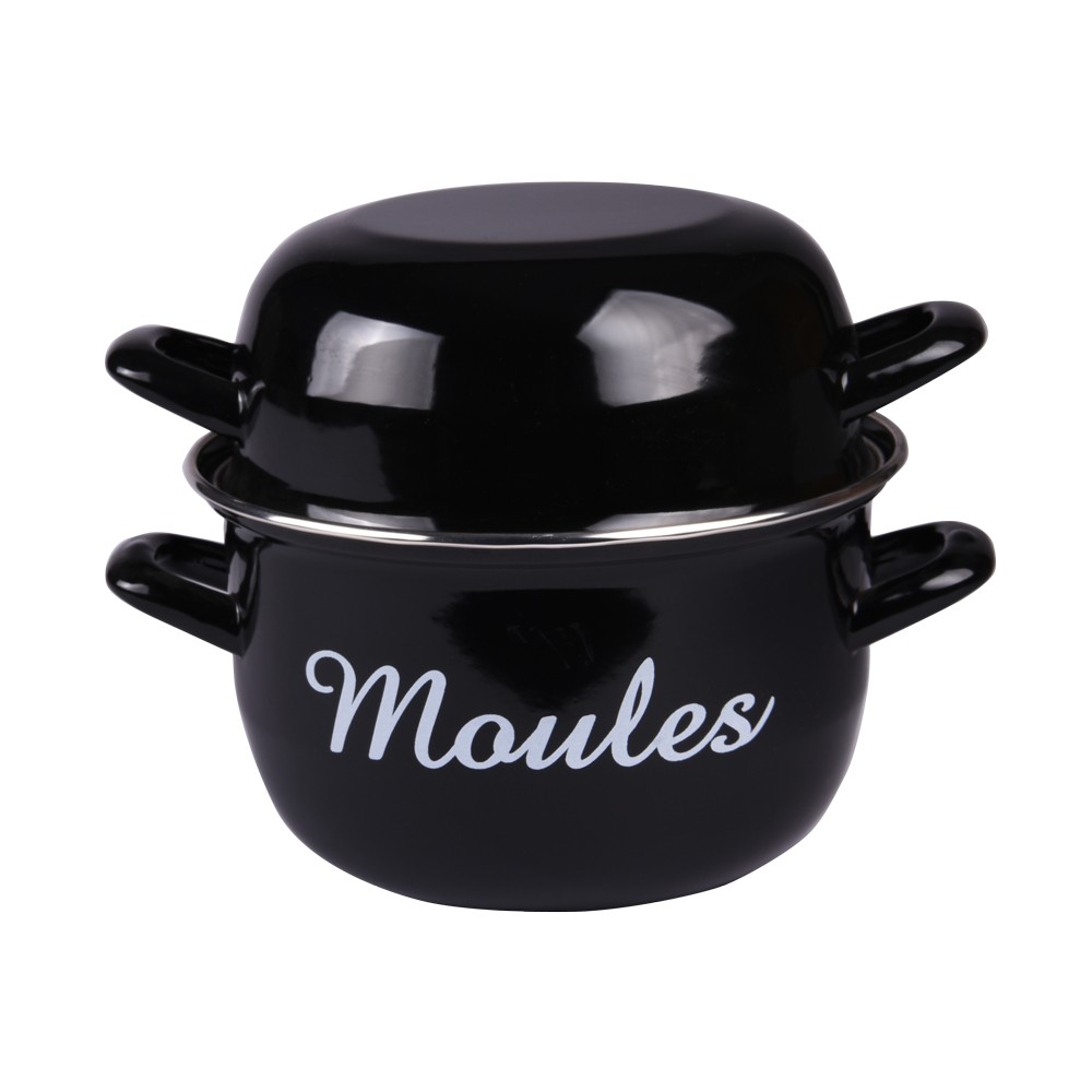 Marmite à moules BAUMALU 18cm en acier pour ne plus salir vos plats