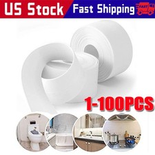 10.5FT PVC Self Adhesive Caulk Sealing Strip Tape For Kitchen Wall Sink Toilet