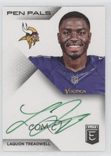2016 Donruss Elite Pen Pals Green Ink Laquon Treadwell #PP-LT Auto p0i