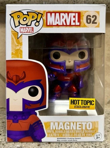 Funko Pop! Vinyl: Marvel - Magneto - (Metallic) - Hot Topic (Exclusive) #62