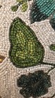 Primrose Vintage Beaded Floral Throw Pillow White Turquoise Green Yellow Pink — photo 9