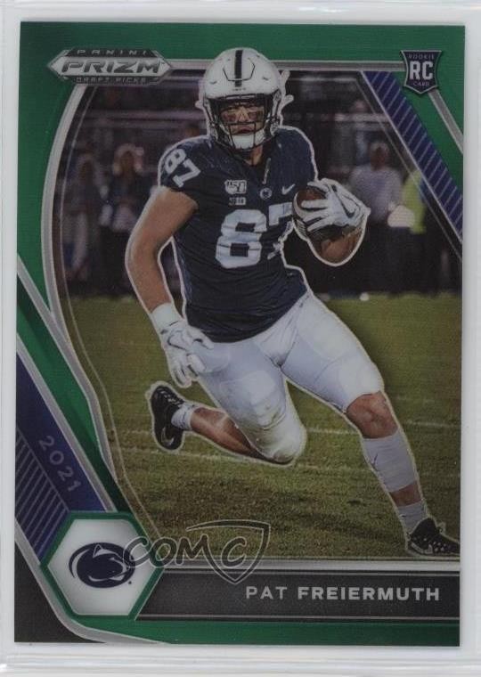 2021 Panini Prizm Draft Picks Green Prizm Pat Freiermuth #127 Rookie RC uk2