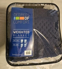 Degrees of Comfort Weighted Blanket 41inx60in 10lbs Blue