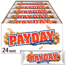 PAYDAY Peanut and Caramel Candy Bulk Candy 1.85 oz Bars 24 ct