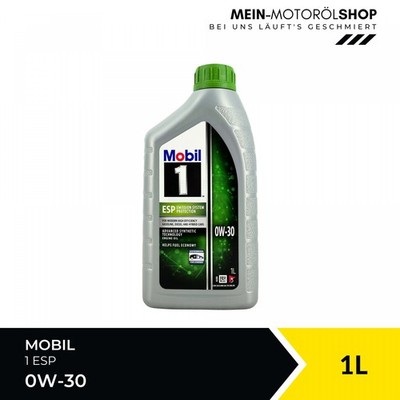 Mobil 1 ESP 0W-30 VW Porsche C30 Mercedes MB 229.52 229.51 Motoröl 1 Liter