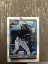Panini 2022 Three and Two Oneil Cruz Rookie Holo Silver 12/15 Pirates #109