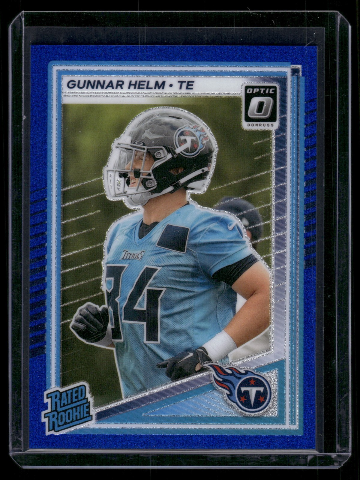2025 Donruss Optic #294 Gunnar Helm Blue Glitter Rookie