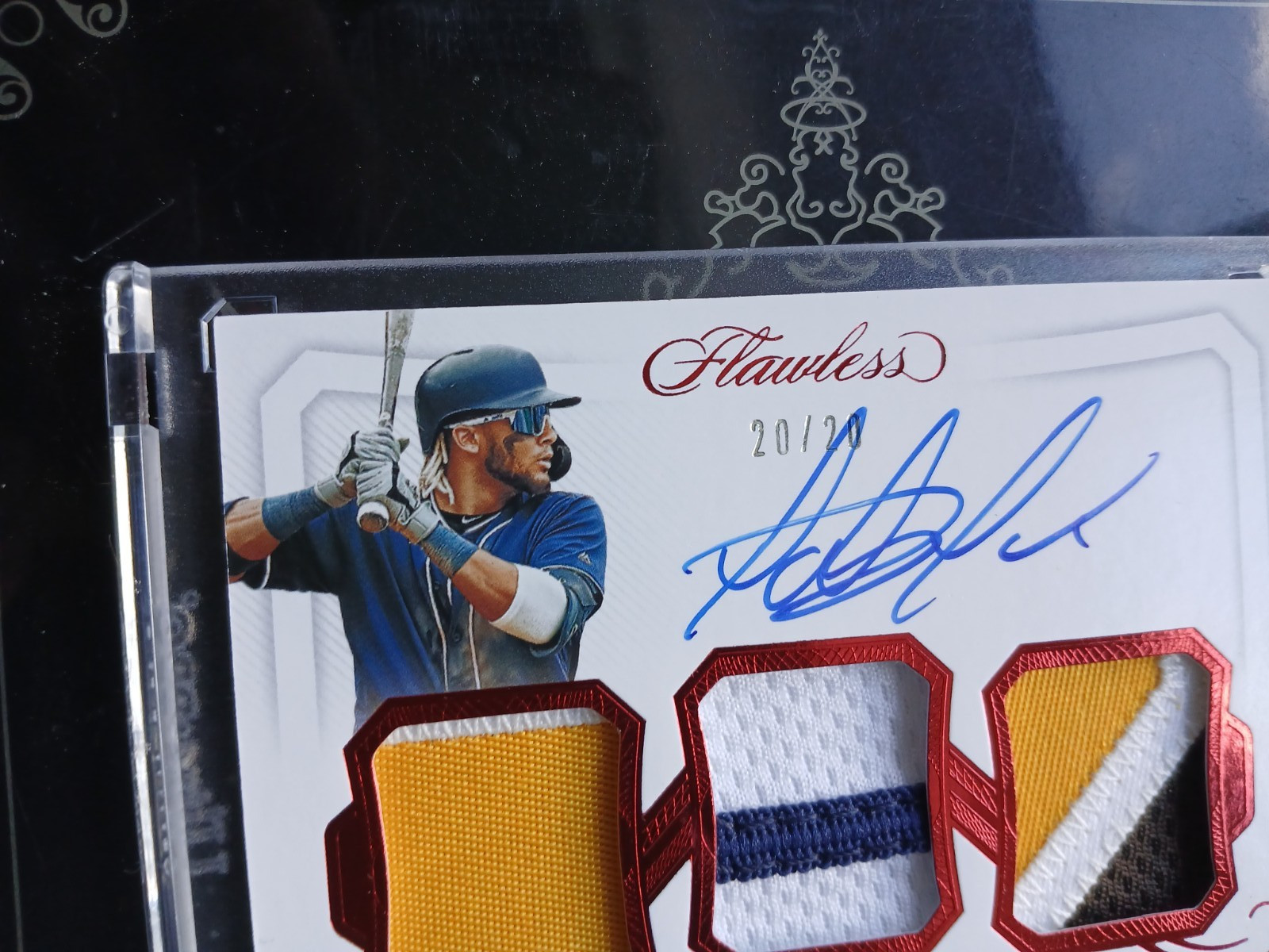 2019 PANINI FLAWLESS FERNANDO TATIS JR  RUBY AUTO TRIPLE PATCH #20/20! Ebay 1of1 view 7