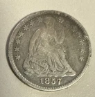 1857 Seated Liberty Half Dime VF Nice Coin