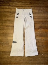 Boulder Gear Women's White Snow Pants Size 4 Polyester Spandex Zip Pocket Ski