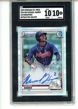 2020 Bowman Chrome Prospects CPA-MH Michael Harris II Refractor /499