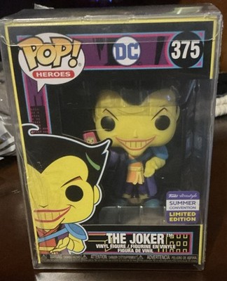 Funko Pop Heroes The Joker Black Light Limited Edition #375 Vinyl Figure