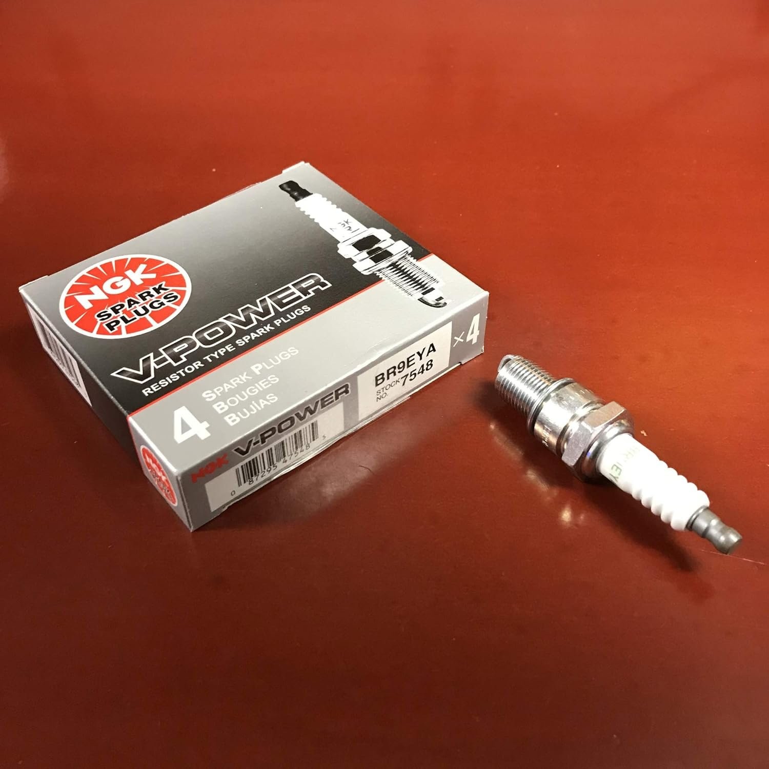 NGK V-Power 7548 Spark Plugs BR9EYA - 16 Pack