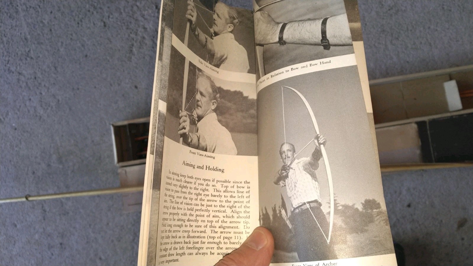 NIB 1946 Vtg Ben Pearson 60" Youth Bow+Arrow Old Hickory UNUSED Set n Toy