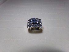 Topaz Color Solid Sterling Silver 925 Ring Size 9.25 - 12.04 grams