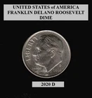 2020 D - Roosevelt 10¢ Dime "Circulated" Actual Coin Shown **FREE S&H**