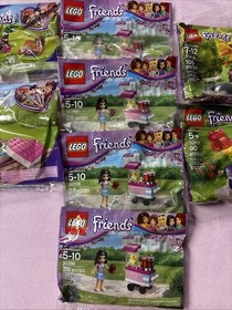 Lot of NEW Lego Girl Friends Polybags Valentines Flowers 30404 30408 30411 30396