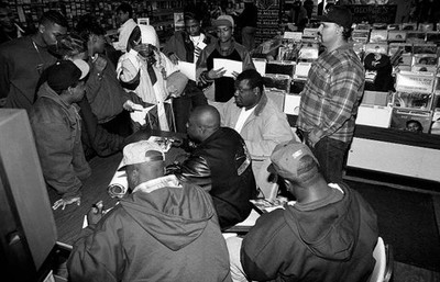 Rappers DJ Total K-Oss Go Mark KMG Cold 187um of Above The Law sig- Old Photo