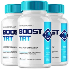(3 Pack) Boost TRT Pills for Men, BoostTRT Advanced Male Health Support Capsules