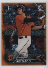 2016 Bowman Chrome Prospects Orange Shimmer Refractor Jonah Arenado #BCP240 6h5