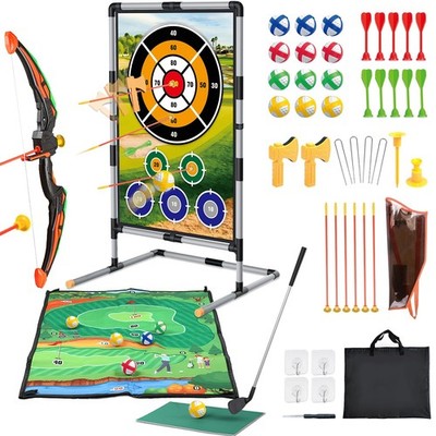 Spobot Golf Game Play Set for Kids - Bow and Arrow - 2-Pack Multicolored 