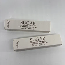 2 x NEW Fresh Sugar Advanced Therapy Lip Rescue Ointment - Full Size