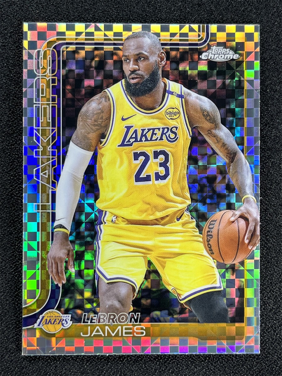 2025-26 Topps Chrome LeBron James #127 X-Fractor Refractor Lakers &05212