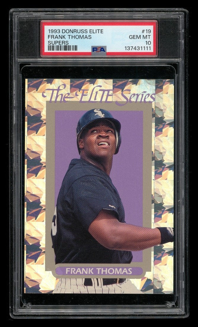 1993 Donruss Elite Supers: # 19 Frank Thomas /5000 PSA 10 GEM MINT
