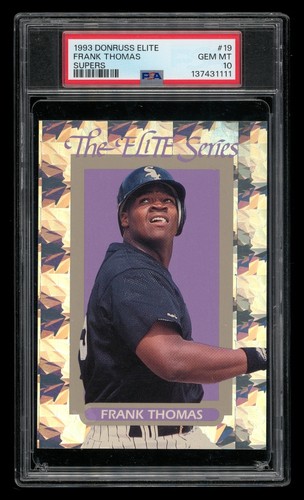 1993 Donruss Elite Supers: # 19 Frank Thomas /5000 PSA 10 GEM MINT