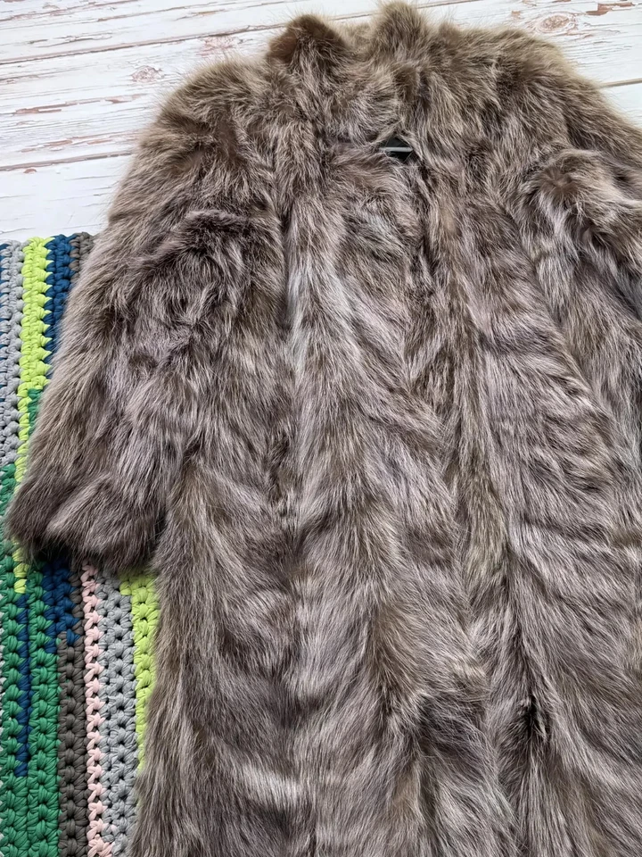 Abrigo de piel real vintage para hombre talla S Foto 2 de 4