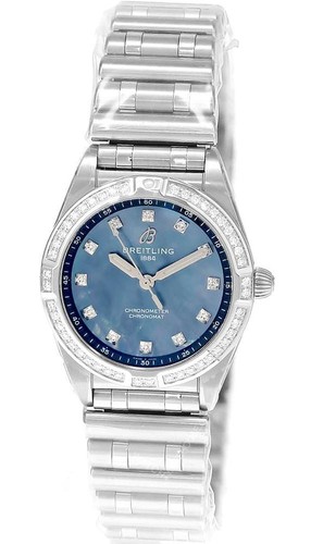 Breitling Chronomat Quartz 28mm Black MOP Dial Women's Watch A72310531G1A1