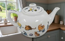❤️ PreLoved Paul Cardew Cat Teapot Pussy Cat Pussy Cat Where Have You Been 2007❤