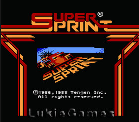 Super Sprint - Tengen NES Nintendo Game