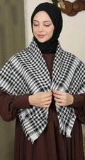 Multifunctional Shemagh Head Scarf - 100% Cotton Keffiyeh Arab Desert Army Wrap