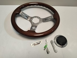 Simoni Racing DID Sportlenkrad A Kelch aus Holz Schwarz