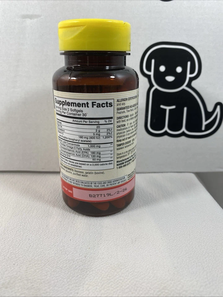 Heart Trio, CoQ10, E & Fish Oil, 60 cápsulas blandas exp. 02/26 entrega gratuita Foto 2 de 4