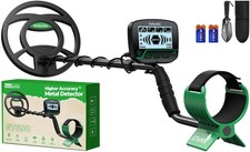 hazlewolke Metal Detector Green Adults Kids Waterproof