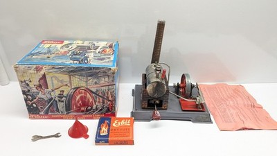 Used Vintage Wilesco D5 Steam Engine W/ Box Accessories Included - Germany USA