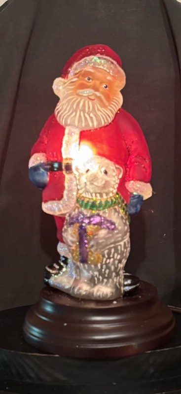Old World Christmas OWC Merck 2008 Santa’s Helper Light – Works w/ Box