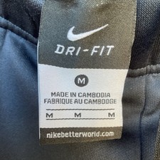 Vintage Nike Dri-FIT Men s Blue Track Pants Tapered Drawstring Pockets Size M