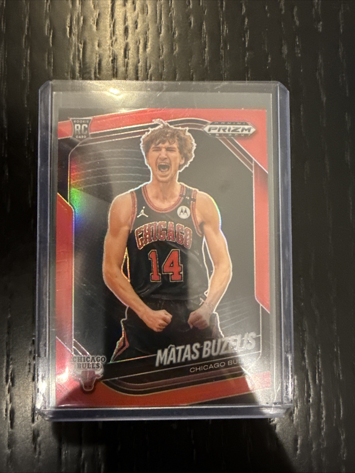 2024-25 Prizm Black Matas Buzelis Red /299 RC Bulls Rookie Color Match #41 📈 🔥