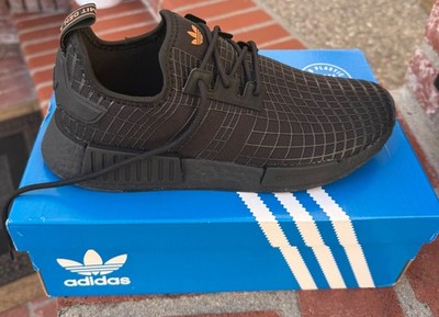 adidas Men NMD_R1 RunningShoes Black/Black Grid GX9529 Size 8.5 Mens
