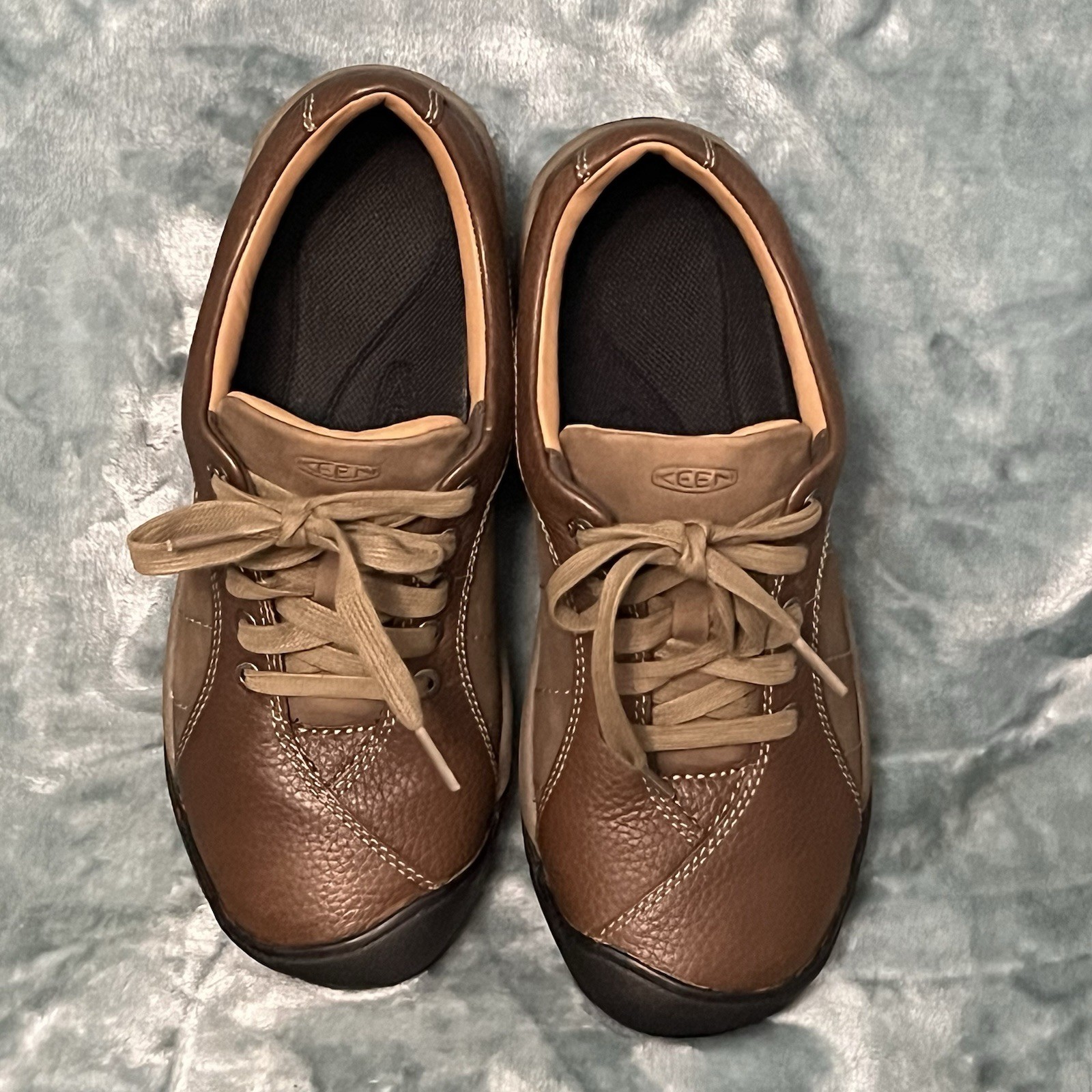 Keen Scarpa Donna 10W Presidio Trail Sneakers Marrone Marrone Marrone Pelle Stringate Basse S199