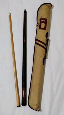 Vintage Excalibur Pool Billiard Cue Stick W/Crystal Soft Case 58