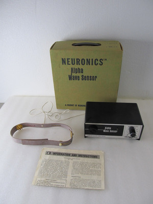 1970's VINTAGE NEURONICS ALPHA BRAIN WAVE SENSOR w/ Box, Manual | eBay