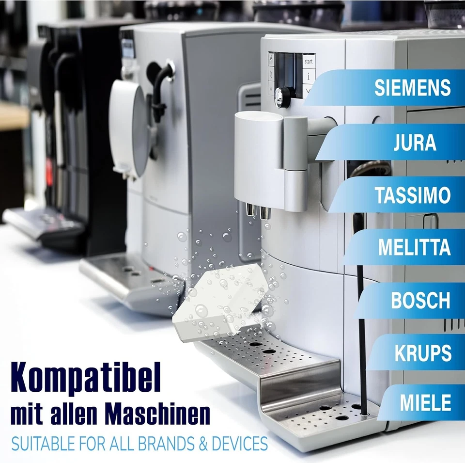 100 Premium Entkalkungstabletten für Kaffeevollautomaten & Kaffeemaschinen - Bild 3 von 4