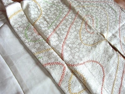 Haori Wunderbarer Tausend Blätter am Fluss Shiborizome * Neu 100% Seide Kimono