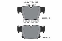 Bremsbelagsatz, Scheibenbremse Hinten Textar 2660301 FüR BMW ROLLS-ROYCE