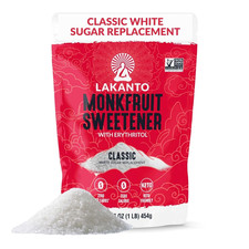 Lakanto Monk Fruit Sweetener with Erythritol, White Sugar Substitute from Monk F