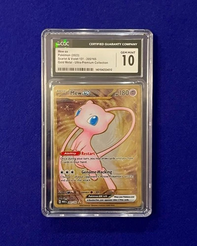 CGC 10 Mew ex #205 Metal UPC Promo 151 Pokemon 2023 GEM MINT